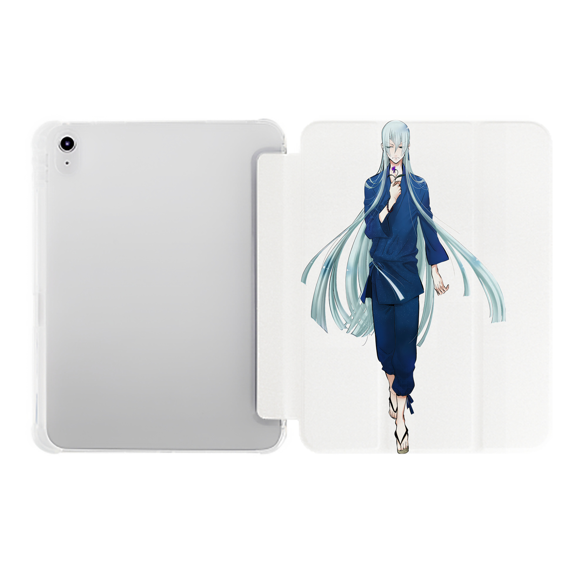 （画像用） 刀剣乱舞 Touken Ranbu IPad ケース ペン収納付き 三つ折りスタンド PUレザー×シリコン 対応機種9.5/10.5/10.9インチ